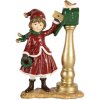 Clayre & Eef 6PR5677 Decorazione Bambino alla Cassetta della Posta 8x4x12 cm Rosso & Verde
