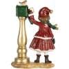 Clayre & Eef 6PR5677 Decorazione Bambino alla Cassetta della Posta 8x4x12 cm Rosso & Verde