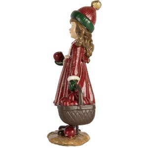 Clayre & Eef 6PR5680 Decorazione Bambino 7x5x13 cm Rossa e Verde