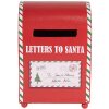 Cassetta postale Clayre & Eef 6Y5800 14x13x19 cm Rosso/Bianco