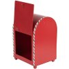 Cassetta postale Clayre & Eef 6Y5800 14x13x19 cm Rosso/Bianco