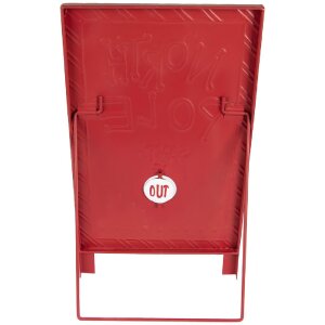 Cartello decorativo da tavolo Clayre & Eef 6Y5801 29x16x51 cm Bianco Rosso