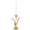 Portacandele Clayre & Eef 6Y5804 14x10x25 cm Dorato