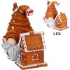Clayre & Eef 6PR5309 Decorazione Nano con LED 14x9x15 cm Marrone/Blu