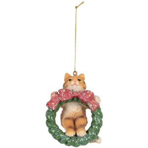 Decorazione pendente Gatto Clayre & Eef 6PR5313 6x5x9...