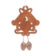 Clayre & Eef 6PR5315 Decorazione Appendibile Casa 12x2x18 cm Marrone & Bianco