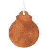 Clayre & Eef 6PR5316 Decorazione Ornamento Albero di Natale 8x2x10 cm Marrone e Bianco