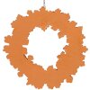 Clayre & Eef 6PR5320 Decorazione Ciondolo Corona Ø 18x2 cm Marrone, Bianco