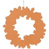 Clayre & Eef 6PR5321 Decorazione Ornamento Corona Ø 18x2 cm Marrone & Bianco
