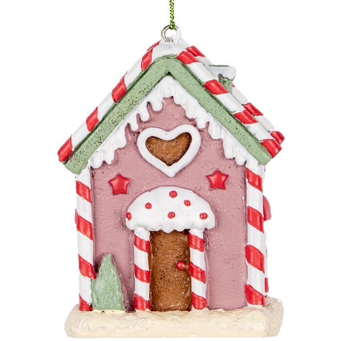 Clayre & Eef 6PR5325 Decorazione Ornamento Casa 6x4x8 cm Rosa, Bianco, Rosso, Nero