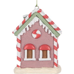 Clayre & Eef 6PR5325 Decorazione Ornamento Casa 6x4x8 cm Rosa, Bianco, Rosso, Nero