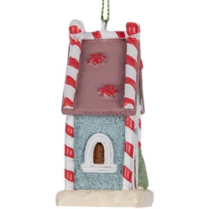 Decorazione Ornamento Casa Clayre & Eef 6PR5326 6x4x8 cm Blu Bianco