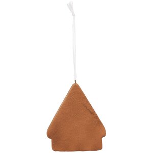 Clayre & Eef 6PR5328 Decorazione Ciondolo Casa 9x1x10 cm Bianco Marrone