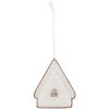 Clayre & Eef 6PR5328 Decorazione Ciondolo Casa 9x1x10 cm Bianco Marrone