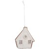 Decorazione Ciondolo Casa Clayre & Eef 6PR5330 9x1x10 cm Bianco Marrone