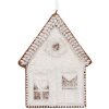 Clayre & Eef 6PR5333 Decorazione Ornamento Casa 8x1x10 cm Bianco Marrone