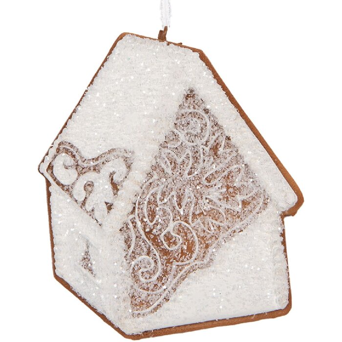 Clayre & Eef 6PR5334 Decorazione Ornamento Casa 9x1x10 cm Bianco Marrone