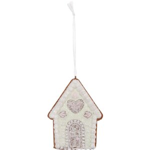 Clayre & Eef 6PR5336 Decorazione Ciondolo Casa 8x1x10...