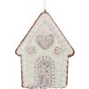 Clayre & Eef 6PR5336 Decorazione Ciondolo Casa 8x1x10 cm Verde e Bianco