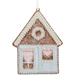 Clayre & Eef 6PR5337 Ciondolo Decorativo Casa 8x1x10...