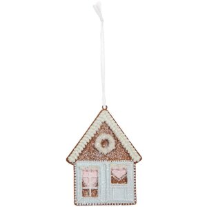Clayre & Eef 6PR5337 Ciondolo Decorativo Casa 8x1x10...