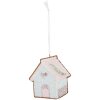 Clayre & Eef 6PR5338 Decorazione Ornamento Casa 9x1x10 cm Blu Bianco