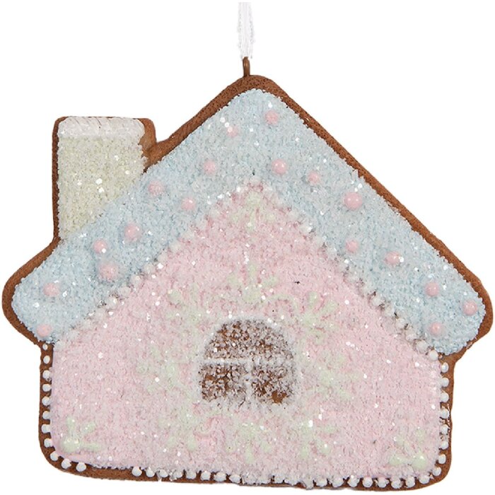 Decorazione ornamento casa Clayre & Eef 6PR5340 9x1x8 cm Rosa e Blu