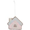 Decorazione ornamento casa Clayre & Eef 6PR5340 9x1x8 cm Rosa e Blu