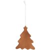 Clayre & Eef 6PR5343 Decorazione Ornamento Albero di Natale 9x1x10 cm Bianco Marrone