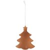 Clayre & Eef 6PR5344 Decorazione Ornamento Albero di Natale 9x1x10 cm Bianco Marrone