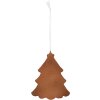 Clayre & Eef 6PR5346 Decorazione Ornamento Albero di Natale 9x1x10 cm Bianco Marrone