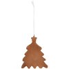 Clayre & Eef 6PR5349 Decorazione Ornamento Albero di Natale 9x1x10 cm Bianco Marrone