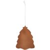 Clayre & Eef 6PR5350 Decorazione Ornamento Albero di Natale 8x1x10 cm Bianco Marrone