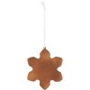 Clayre & Eef 6PR5353 Decorazione Ciondolo Fiocco di Neve 9x1x10 cm Bianco