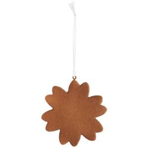 Clayre & Eef 6PR5356 Decorazione Ornamento Fiocco di Neve 9x1x10 cm Bianco