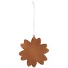 Clayre & Eef 6PR5356 Decorazione Ornamento Fiocco di Neve 9x1x10 cm Bianco