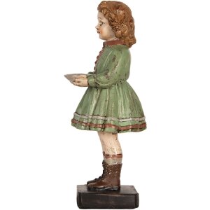 Decorazione Bambino Clayre & Eef 6PR5557 9x8x21 cm Verde-Beige