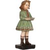 Decorazione Bambino Clayre & Eef 6PR5557 9x8x21 cm Verde-Beige