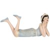 Decorazione Donna Clayre & Eef 6PR5559 26x12x9 cm beige-blu
