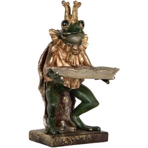 Clayre & Eef 6PR5565 Decorazione Rana 16x15x28 cm Verde