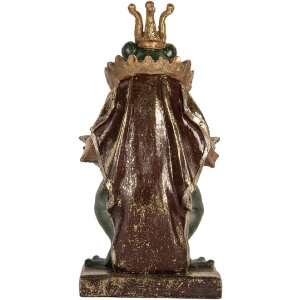 Clayre & Eef 6PR5565 Decorazione Rana 16x15x28 cm Verde