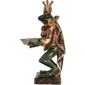 Clayre & Eef 6PR5565 Decorazione Rana 16x15x28 cm Verde