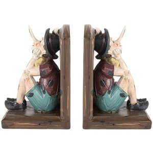 Clayre & Eef 6PR5574 Sostegno per Libri Set di 2...