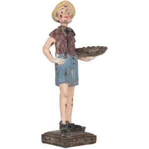 Figura di Pinocchio Clayre & Eef 14x10x31 cm Beige e...