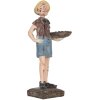 Figura di Pinocchio Clayre & Eef 14x10x31 cm Beige e Rosso