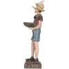 Figura di Pinocchio Clayre & Eef 14x10x31 cm Beige e Rosso
