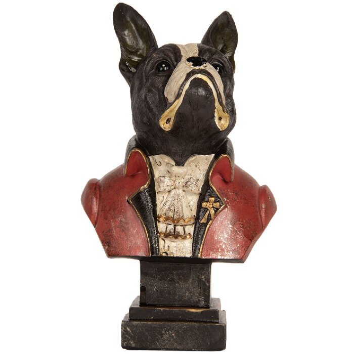 Decorazione busto di cane Clayre & Eef 6PR5577 15x12x26 cm