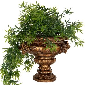 Clayre & Eef 6PR5582 Decorazione Vaso per Fiori 26x22x21 cm Dorato