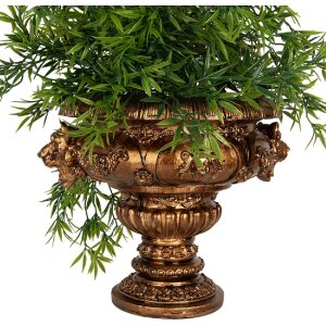 Clayre & Eef 6PR5582 Decorazione Vaso per Fiori 26x22x21 cm Dorato