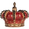 Decorazione Corona Ø 13x11 cm Clayre & Eef 6PR5583 Rosso-Oro